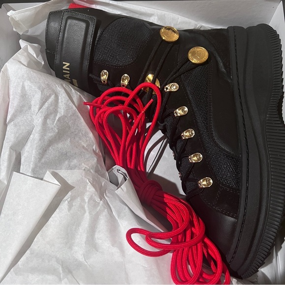 Balmain Deva Boxing Combat Sneaker Boots - Picture 12 of 14